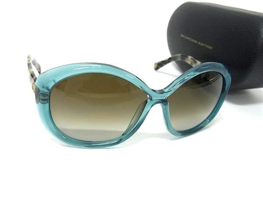 BALENCIAGA バレンシアガ サングラス BAL0127/S クリアブルー ブラウングラデーション プラスチック ユニセックス 美品