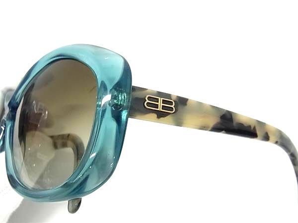 BALENCIAGA バレンシアガ サングラス BAL0127/S クリアブルー ブラウングラデーション プラスチック ユニセックス 美品