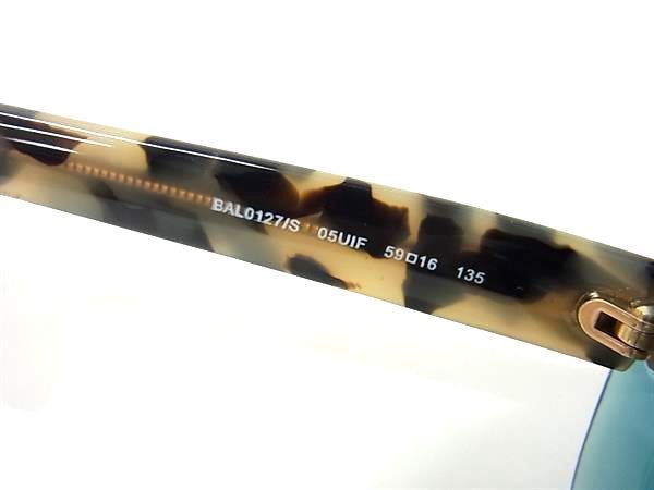 BALENCIAGA バレンシアガ サングラス BAL0127/S クリアブルー ブラウングラデーション プラスチック ユニセックス 美品