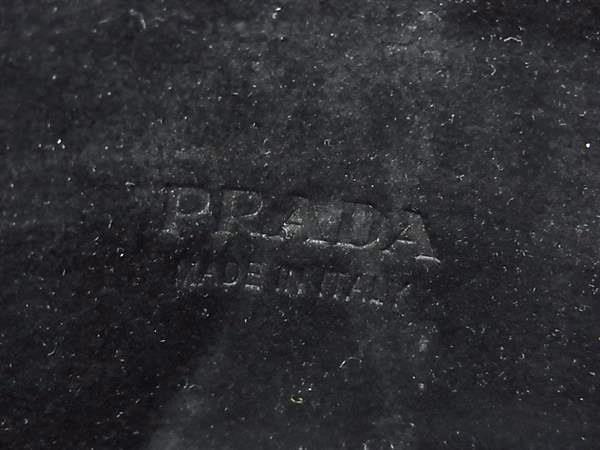 PRADA プラダ メガネケース 2RA002 ブラック レザー ユニセックス ストラップ付 美品