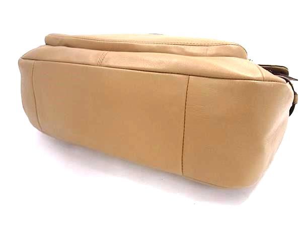 COACH コーチ ハンドバッグ F26127 ベージュ レザー レディース 2WAY ゴールド金具 超美品