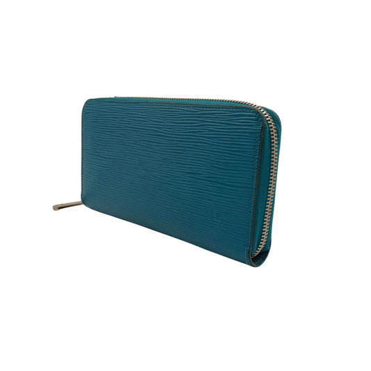 LOUIS VUITTON ルイヴィトン 財布 ジッピーウォレット M60311 シアン(ブルー系) エピ ユニセックス ラウンドファスナー 長財布 シルバー金具 美品