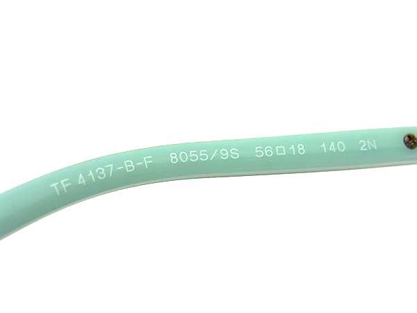 TIFFANY＆Co ティファニー サングラス TF 4137BF ブラック ブルーグラデーション プラスチック レディース ラインストーン 美品