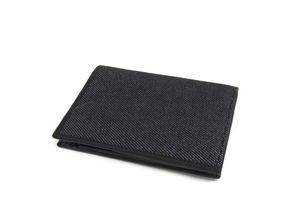 GUCCI グッチ 財布 シェリーライン 92748 ブラック系 キャンバス レザー メンズ 二つ折り 財布 超美品