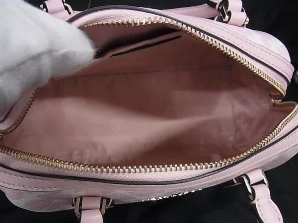 KATE SPADE ケイトスペード ハンドバッグ スペードフラワー SPADE FLOWER KG483 650 ピンク系 PVC×レザー レディース 2WAY クロスボディ ショルダーバッグ 新品未使用展示品