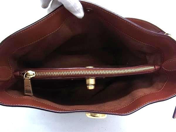 COACH コーチ ショルダーバッグ シグネチャー ウィロウ CW882 ブラウン系 PVC×レザー レディース ゴールド金具 美品
