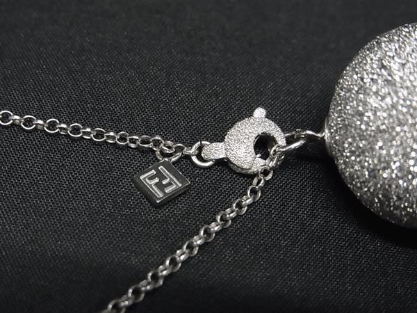 FENDI フェンディ ネックレス シルバー系 メタル レディース ペンダント 超美品