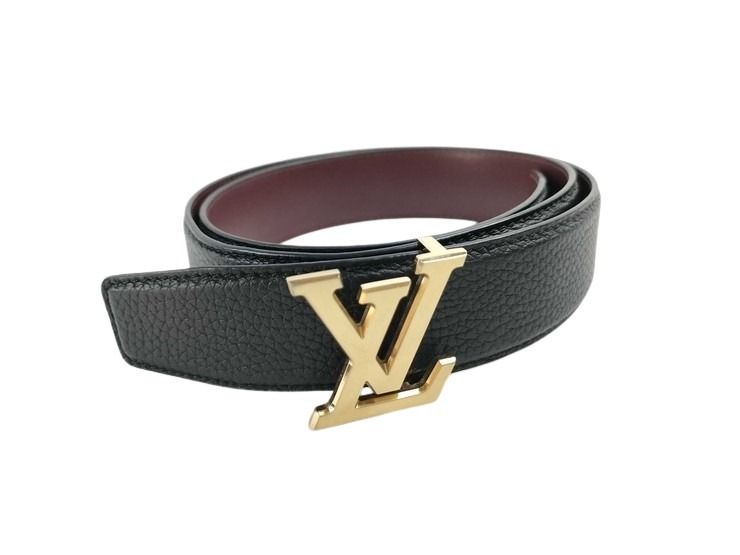 LOUIS VUITTON ルイヴィトン ベルト LV ヘリテージ 35MM リバーシブル M8205V ノワール / ボルドー系 グレインカーフレザー メンズ 美品