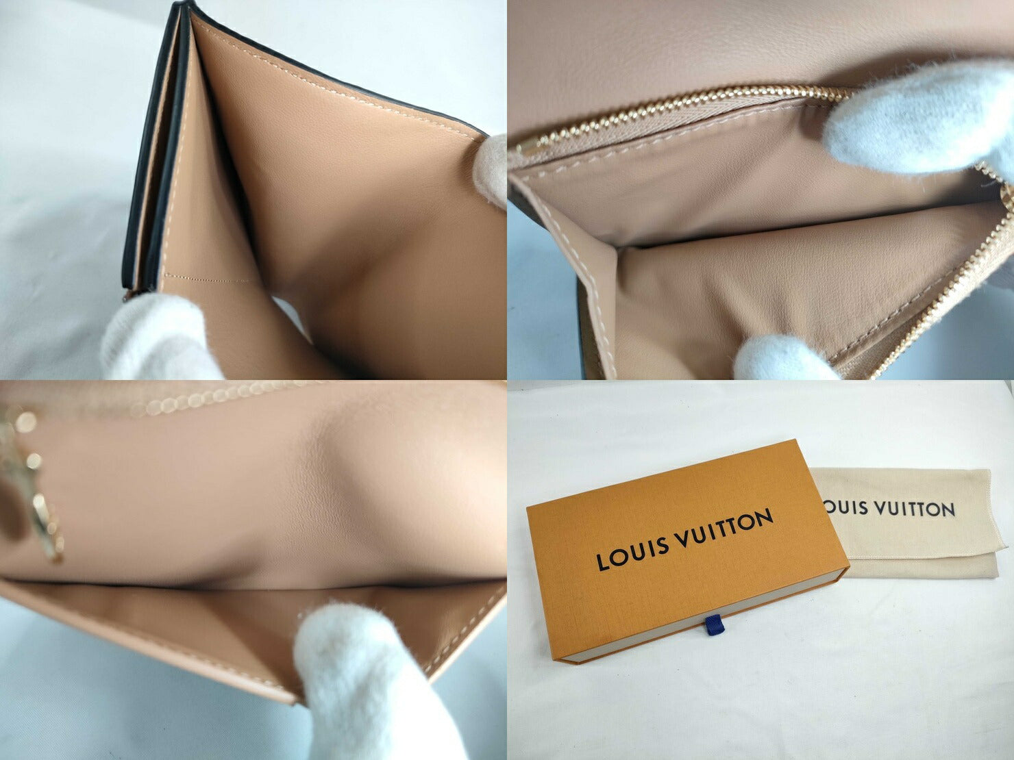 LOUIS VUITTON ルイヴィトン 二つ折り財布 LV ヴェルティカル ウォレット コンパクト M81561 ノワール系 トリヨンレザー レディース 超美品