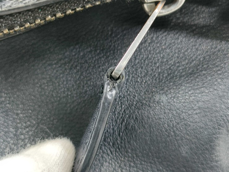 COACH コーチ リュックサック シグネチャー F58314 ブラック系 PVC レザー ユニセックス 美品