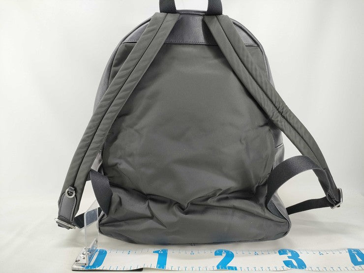 COACH コーチ リュックサック シグネチャー F58314 ブラック系 PVC レザー ユニセックス 美品