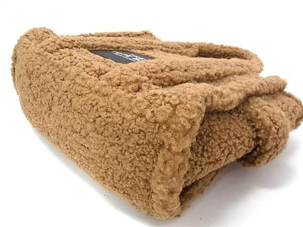 MARC JACOBS マークジェイコブス ハンドバッグ THE TEDDY SMALL TOTE BAG ザ テディ スモール トートバッグ M0016740 ブラウン系 ベージュ系 ポリエステル レディース 2WAY ショルダーバッグ 超美品