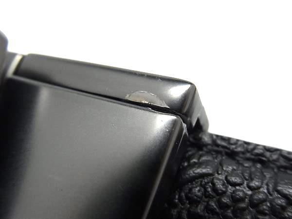 COACH コーチ ベルト ワイド ハーネス リバーシブル シグネチャー F55157 ブラック系 レザー メンズ リバーシブル 美品