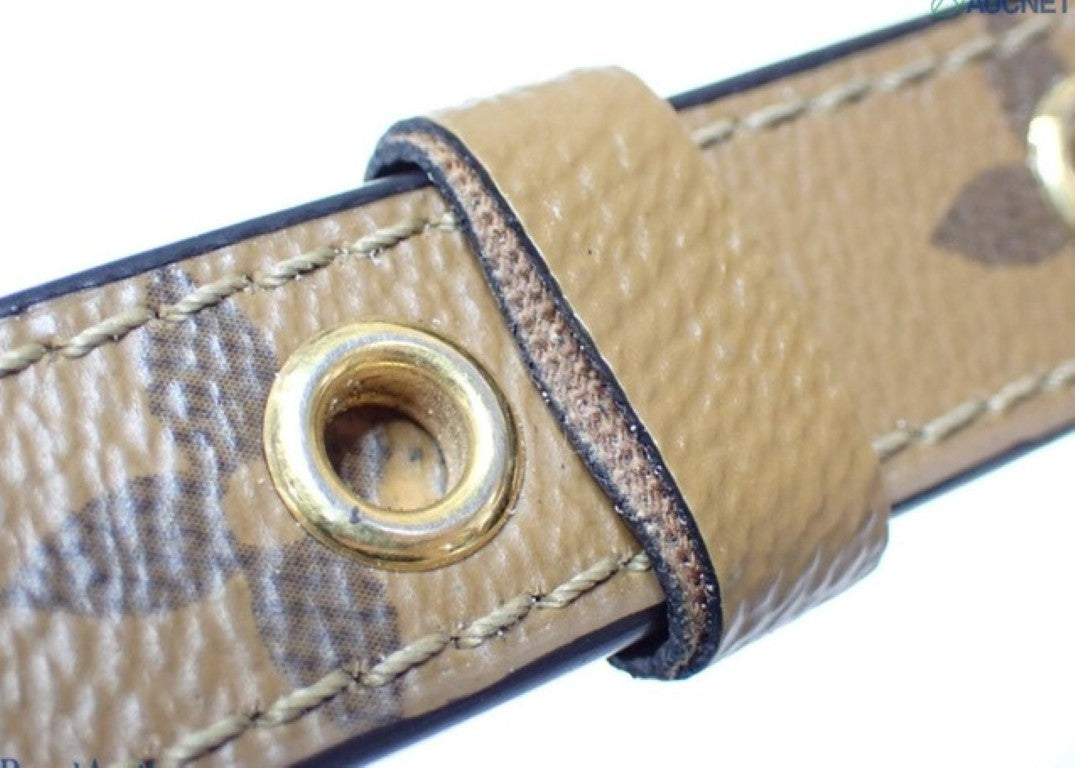 LOUIS VUITTON ルイヴィトン ハンドバッグ ポシェット メティス MM M44876 ブラウン系 モノグラムリバース レディース 2WAY ゴールド金具 美品