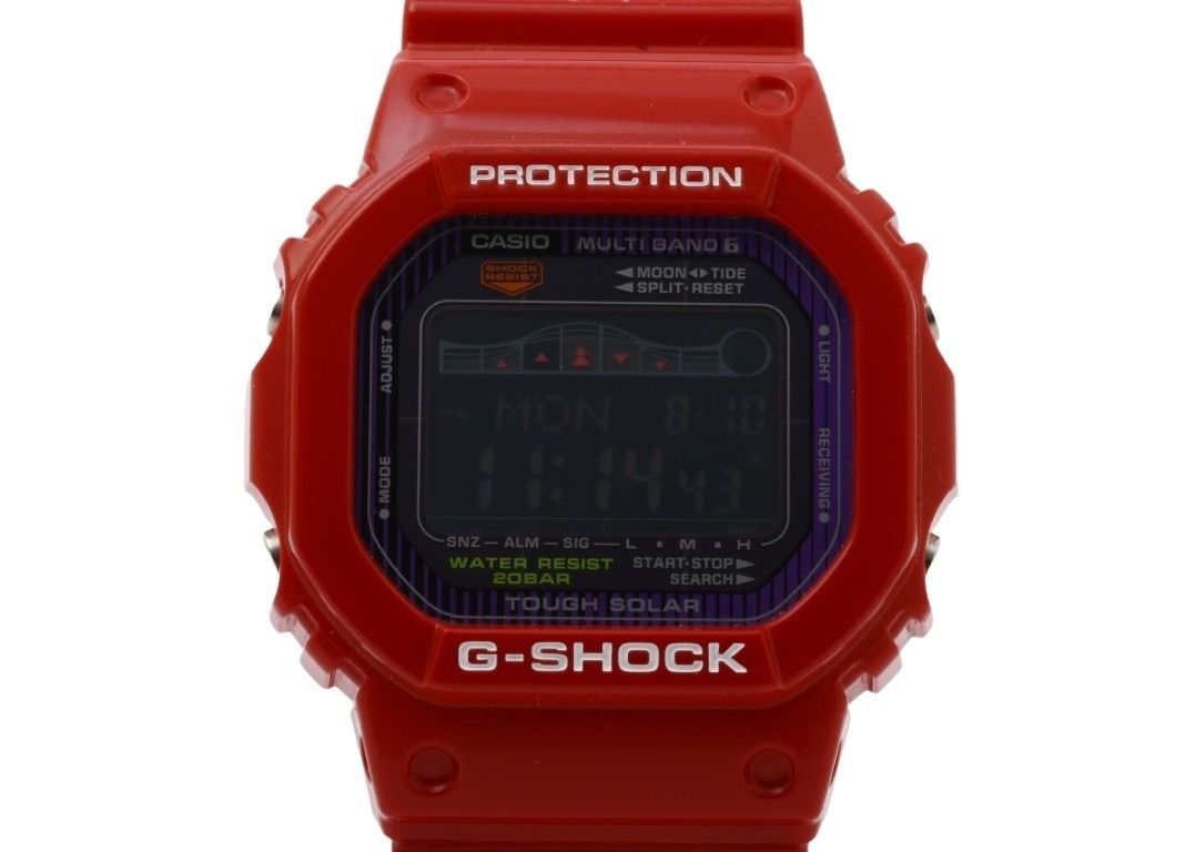 CASIO カシオ 時計 G-SHOCK ICONIC 5600 SERIES GWX-5600C-4JF ブラック レッド系 樹脂 樹脂バンド メンズ デジタル 超美品