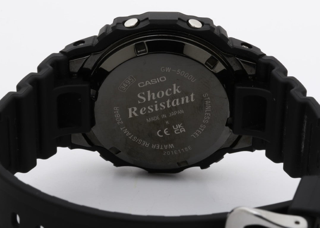 CASIO カシオ 時計 G-SHOCK DIGITAL 5000 SERIES GW-5000U-1JF ブラック系 ステンレススチール／樹脂 樹脂バンド メンズ デジタル 美品