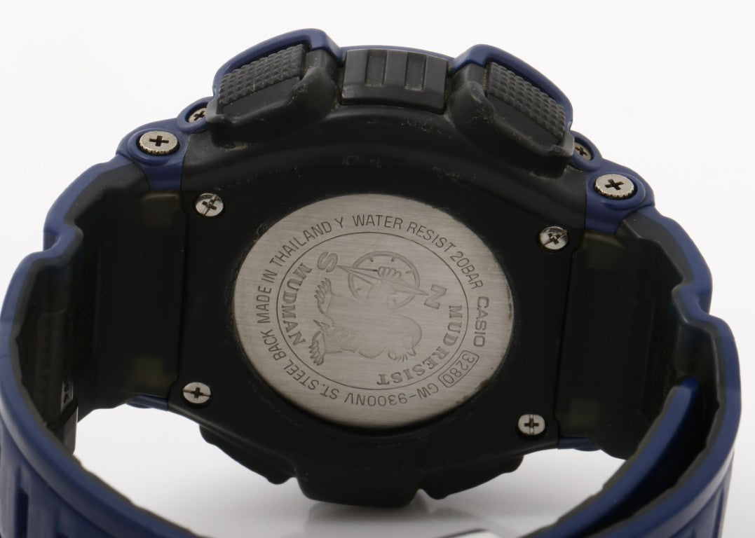 CASIO カシオ 時計 G-SHOCK Gショック マスターオブG メン・イン・ネイビー マッドマン GW-9300NV-2JF ブラック ネイビー系 樹脂／ステンレススチール 樹脂バンド メンズ デジタル 美品