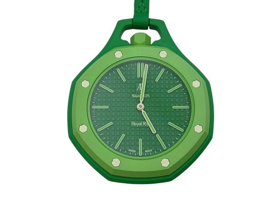 Swatch スウォッチ 時計 AUDEMARS PIGUET オーデマピゲ × SWATCH ロイヤルポップ Green Eight グリーンエイト SSX03G100N グリーン系 バイオセラミック メンズ AP ポケットウォッチ 懐中時計 新品未使用展示品
