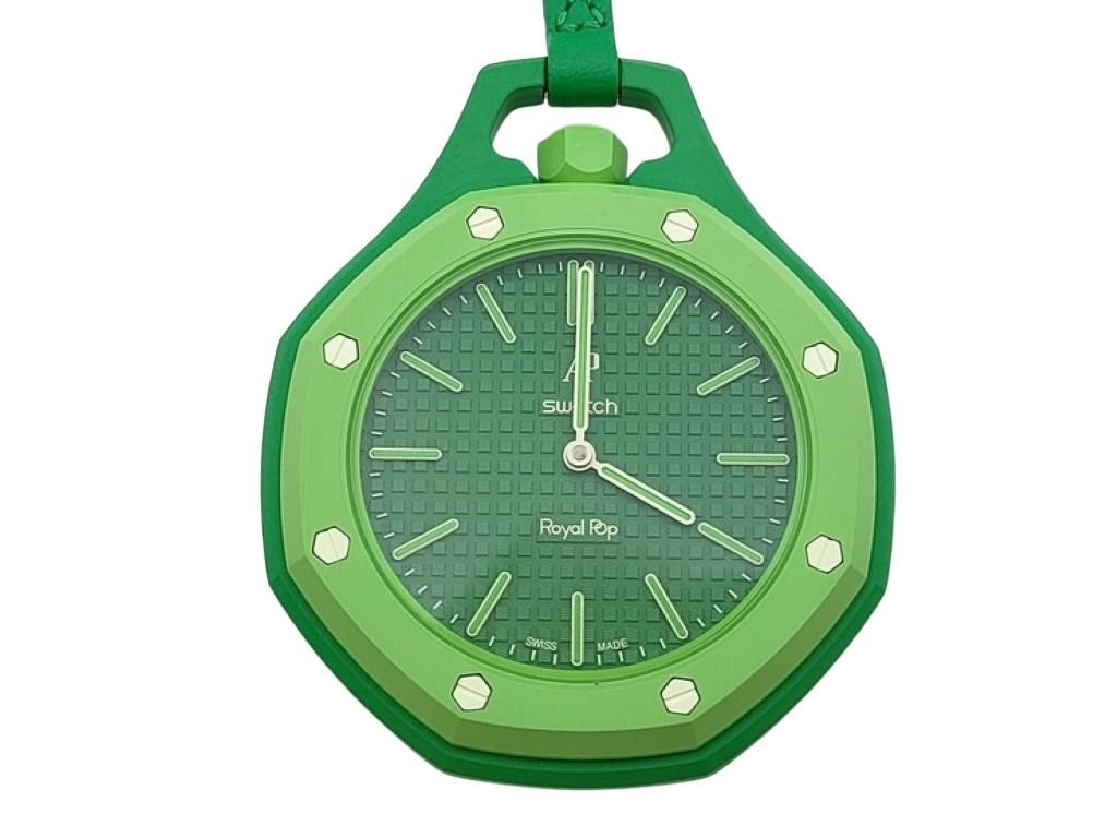 Swatch スウォッチ 時計 AUDEMARS PIGUET オーデマピゲ × SWATCH ロイヤルポップ Green Eight グリーンエイト SSX03G100N グリーン系 バイオセラミック メンズ AP 新品未使用展示品