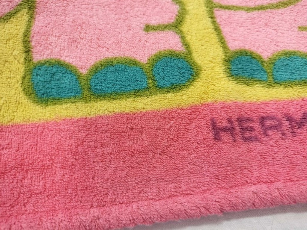 HERMES エルメス ビーチマット マルチカラー系 コットン100％ ユニセックス カバ 美品