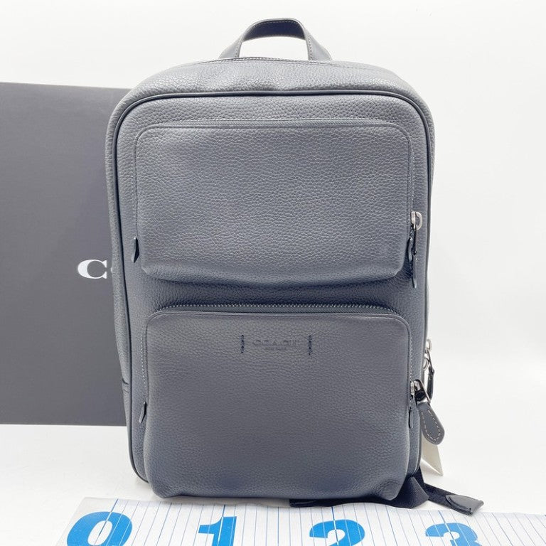 COACH コーチ リュックサック ゴッサム バックパック C5323 ブラック系 レザー メンズ バックパック 美品