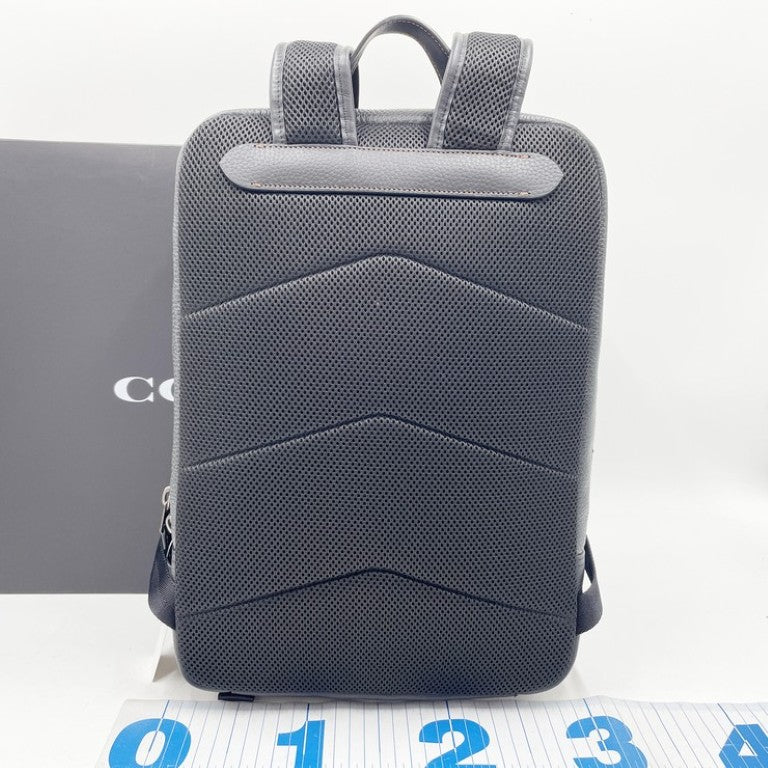 COACH コーチ リュックサック ゴッサム バックパック C5323 ブラック系 レザー メンズ バックパック 美品