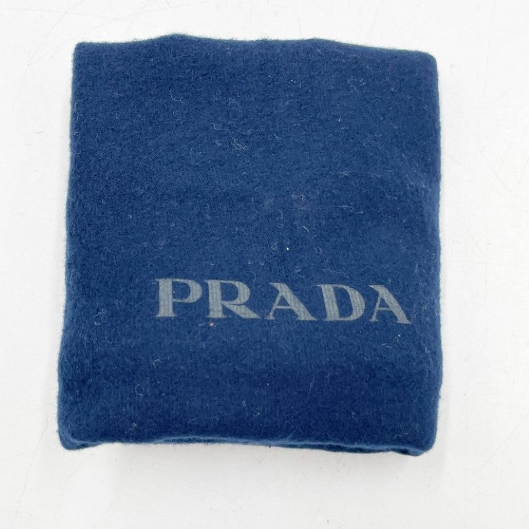 PRADA プラダ ショルダーバッグ Re-Nylon トライアングルロゴ 2VD043 ブラック系 ナイロン ユニセックス シルバー金具 美品