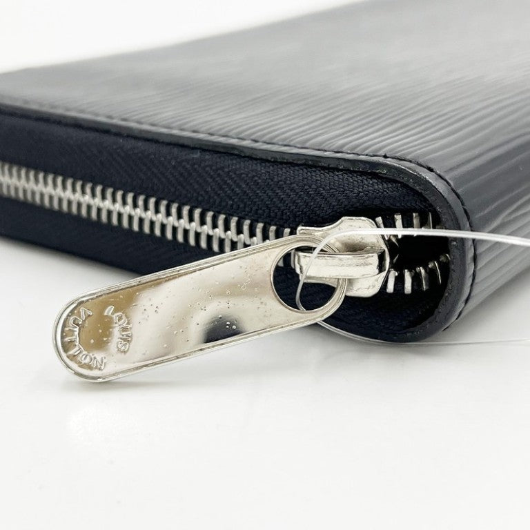 LOUIS VUITTON ルイヴィトン 長財布 ジッピー オーガナイザー M60632 ノワール(ブラック）系 エピ メンズ ラウンドファスナー シルバー金具 美品