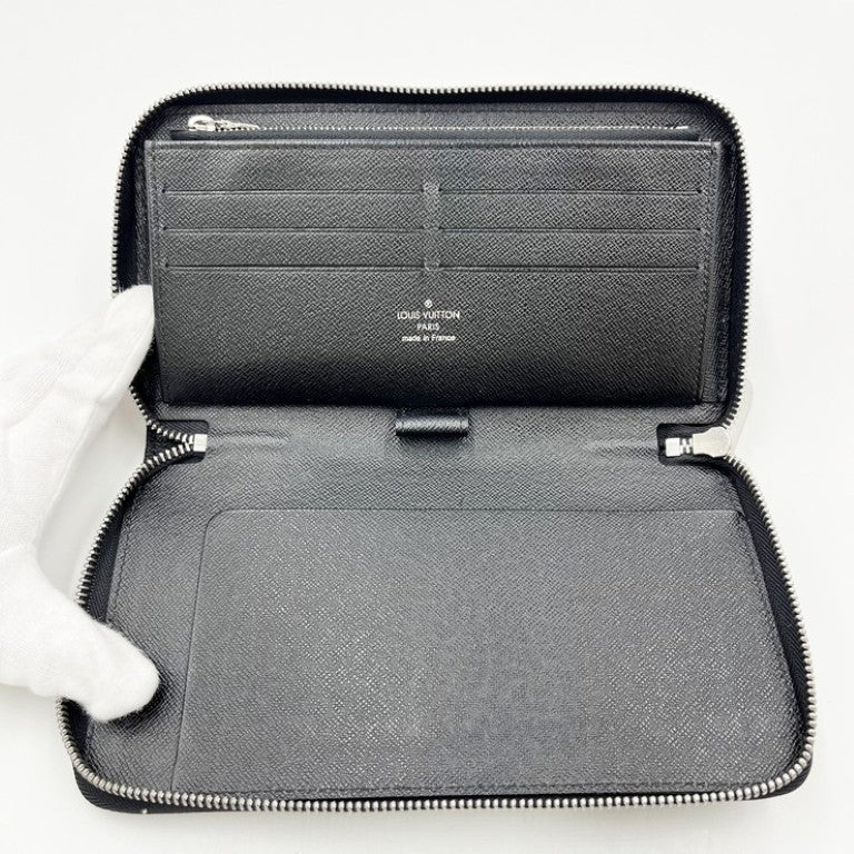 LOUIS VUITTON ルイヴィトン 長財布 ジッピー オーガナイザー M60632 ノワール(ブラック）系 エピ メンズ ラウンドファスナー シルバー金具 美品