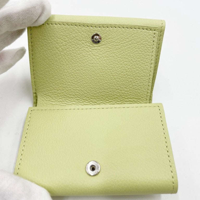 LOUIS VUITTON ルイヴィトン 三つ折り財布 ポルトフォイユ ロックミニ M82434 ヴェールノート（グリーン系） グレインカーフレザー レディース コンパクト シルバー金具 超美品