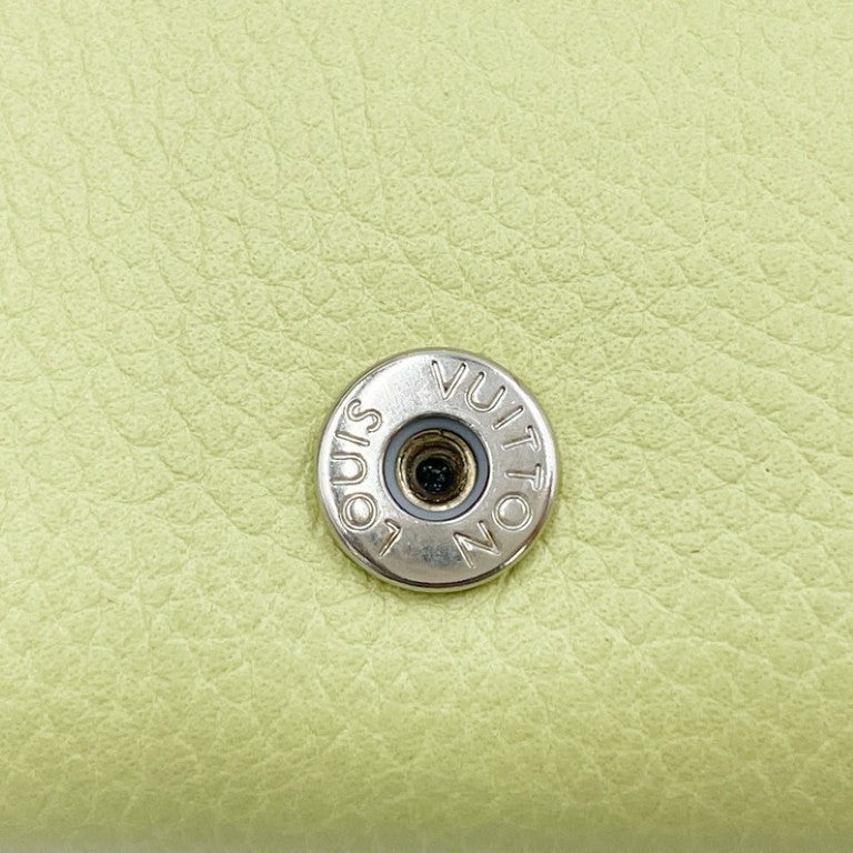 LOUIS VUITTON ルイヴィトン 三つ折り財布 ポルトフォイユ ロックミニ M82434 ヴェールノート（グリーン系） グレインカーフレザー レディース コンパクト シルバー金具 超美品