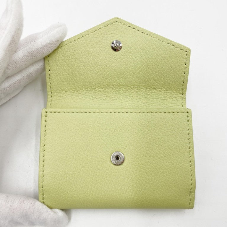 LOUIS VUITTON ルイヴィトン 三つ折り財布 ポルトフォイユ ロックミニ M82434 ヴェールノート（グリーン系） グレインカーフレザー レディース コンパクト シルバー金具 超美品