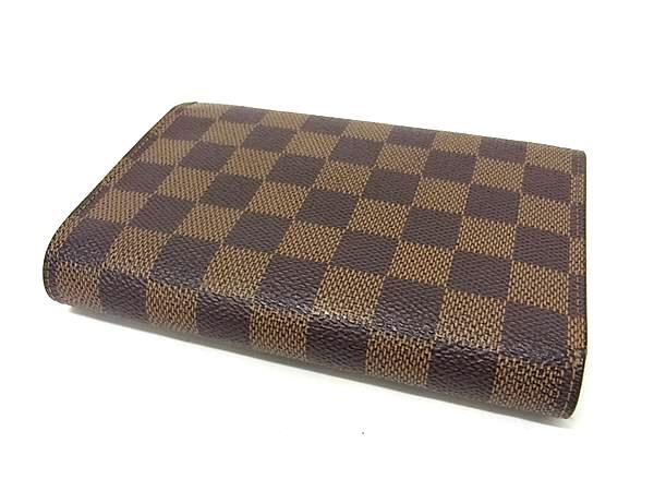LOUIS VUITTON ルイヴィトン 財布 ポルトトレゾール エテュイ パピエ N61202 エベヌ(ブラウン） ダミエ レディース 三つ折り 財布