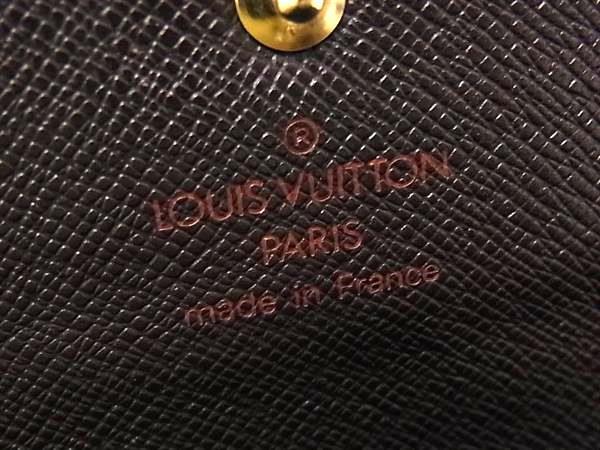 LOUIS VUITTON ルイヴィトン 財布 ポルトトレゾール エテュイ パピエ N61202 エベヌ(ブラウン） ダミエ レディース 三つ折り 財布