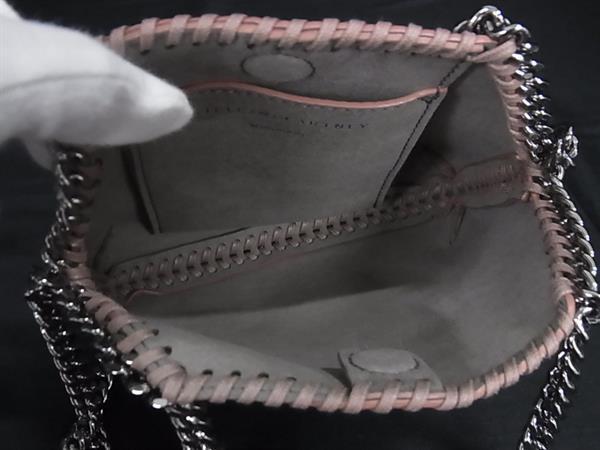 STELLA McCARTNEY ステラ マッカートニー ハンドバッグ ファラベラ タイニー ピンク エコレザー レディース 2WAY シルバー金具 超美品