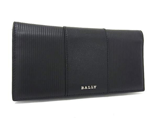 BALLY バリー 財布 ブラック レザー メンズ 二つ折り 長財布 超美品