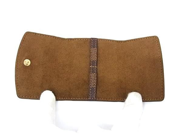 LOUIS VUITTON ルイヴィトン カフスケース M64681 エベヌ（ブラウン）系 ダミエ メンズ 超美品