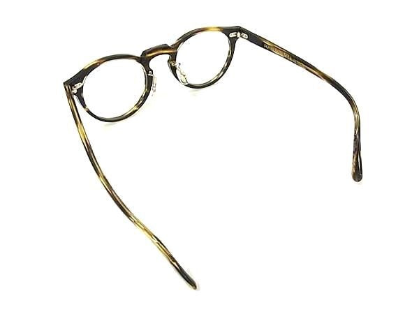 OLIVER PEOPLES オリバーピープルズ 眼鏡 Gregory Peck OV5186F ブラウン系×イエロー系×レンズ クリア プラスチック ユニセックス 超美品