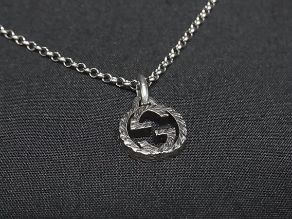 GUCCI グッチ ネックレス インターロッキングG シルバー系 SV925 ユニセックス 美品