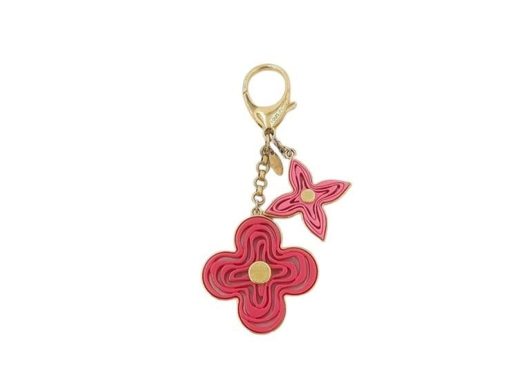 LOUIS VUITTON ルイヴィトン キーホルダー ビジューサックナイフ M66913 ピンク ゴールド系 メタル レディース 美品