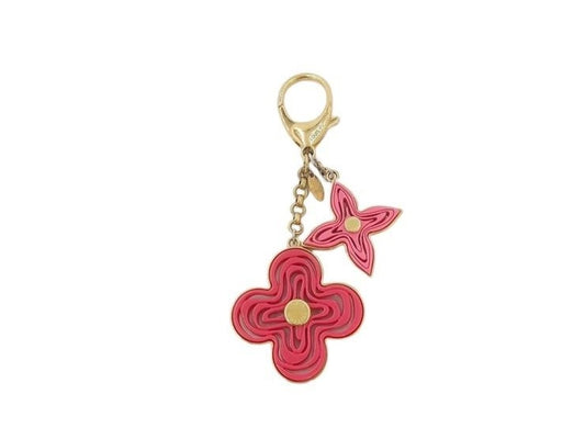 LOUIS VUITTON ルイヴィトン キーホルダー ビジューサックナイフ M66913 ピンク ゴールド系 メタル レディース 美品