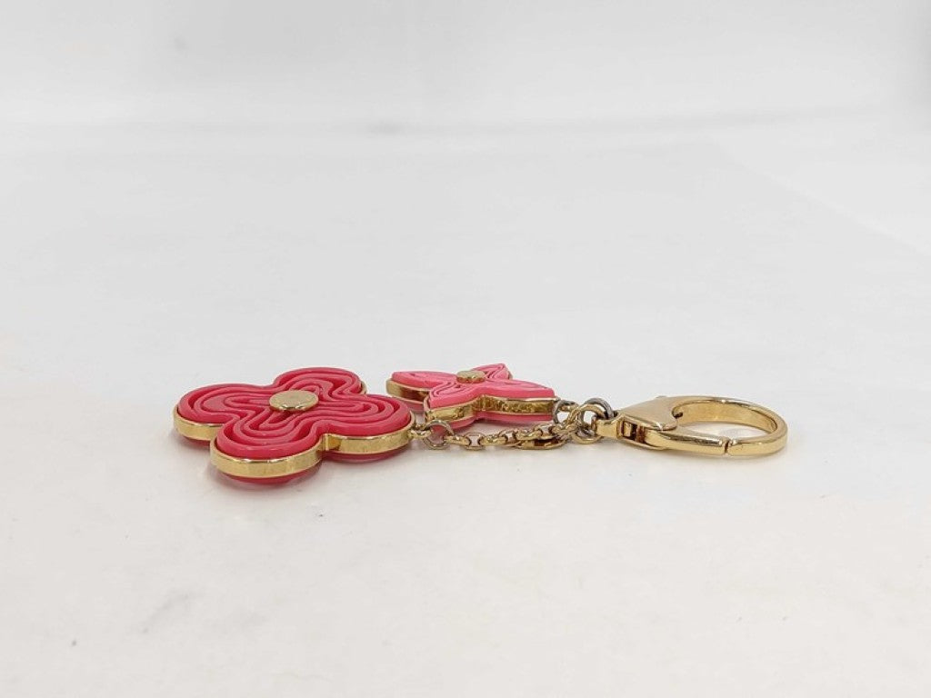LOUIS VUITTON ルイヴィトン キーホルダー ビジューサックナイフ M66913 ピンク ゴールド系 メタル レディース 美品