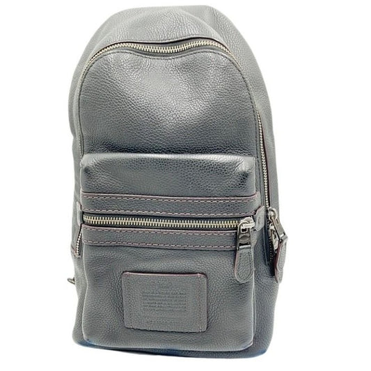 COACH コーチ ボディバッグ 32239 ダークブラウン系 レザー メンズ ショルダーバッグ 美品