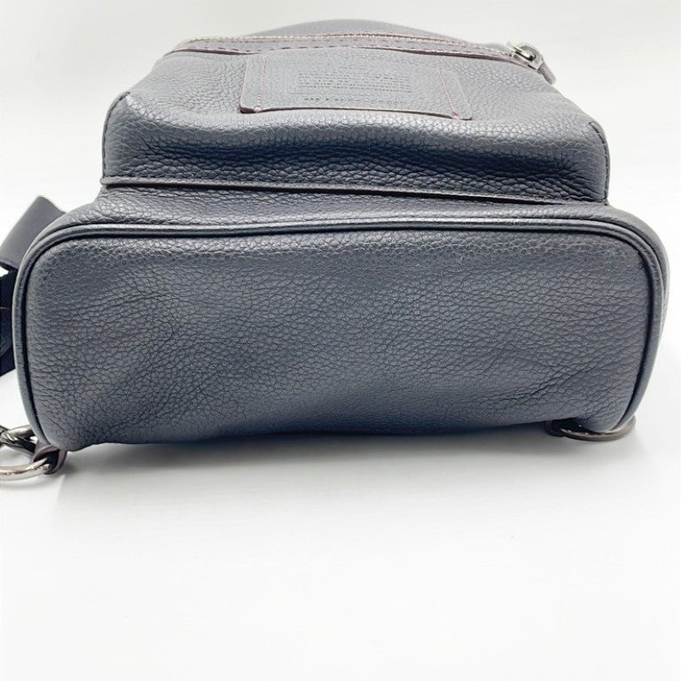 COACH コーチ ボディバッグ 32239 ダークブラウン系 レザー メンズ ショルダーバッグ 美品