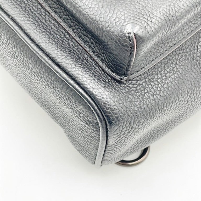 COACH コーチ ボディバッグ 32239 ダークブラウン系 レザー メンズ ショルダーバッグ 美品