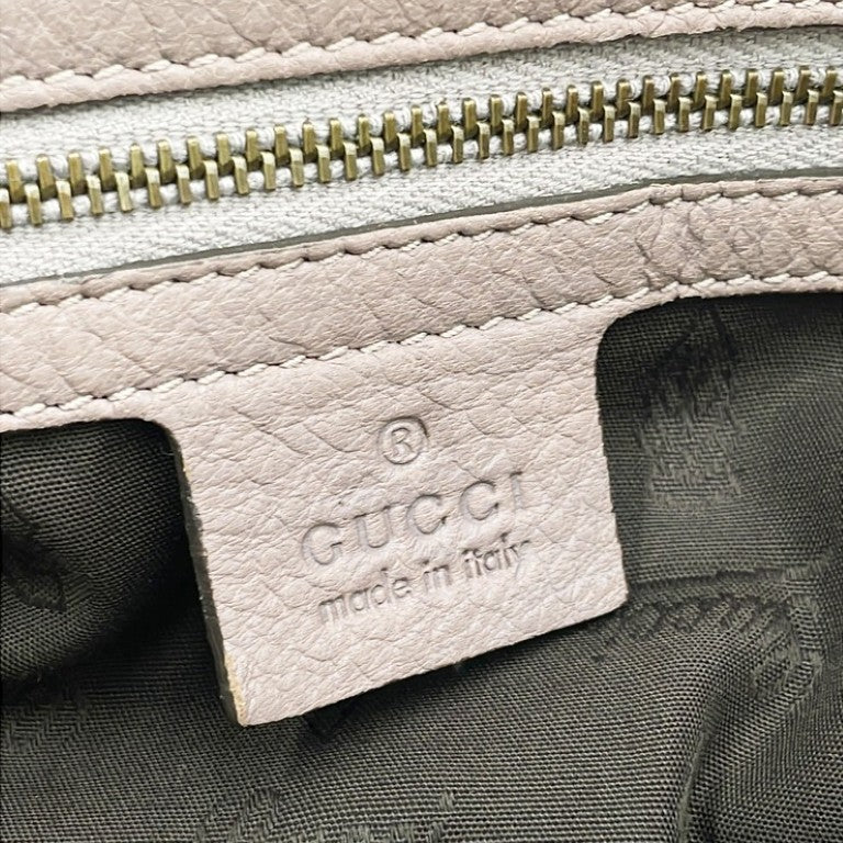 GUCCI グッチ ショルダーバッグ バンブー ホーボー 232930 パープル系 レザー レディース タッセル ゴールド金具 美品