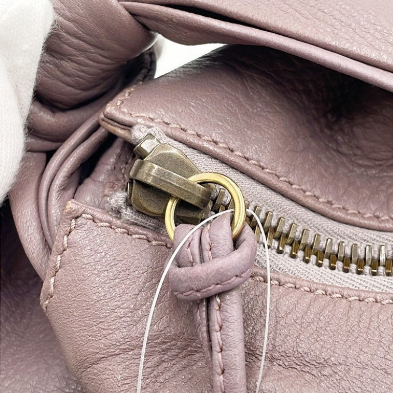 GUCCI グッチ ショルダーバッグ バンブー ホーボー 232930 パープル系 レザー レディース タッセル ゴールド金具 美品