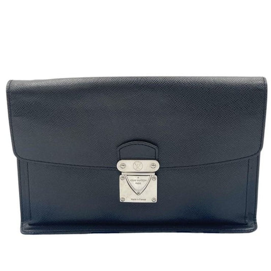 LOUIS VUITTON ルイヴィトン クラッチバッグ ベライア M32592 アルドワーズ(ブラック系) タイガ メンズ セカンドバッグ シルバー金具 美品