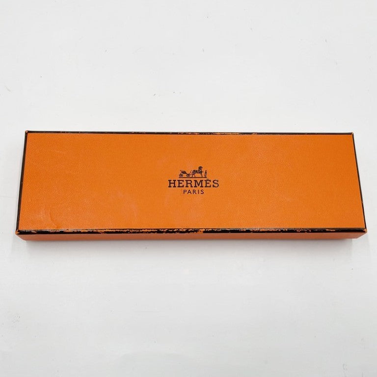 HERMES エルメス かんざし セリエ オレンジ ブラック系 ウッド ラッカーウッド レディース ヘアアクセサリー 2点セット 美品