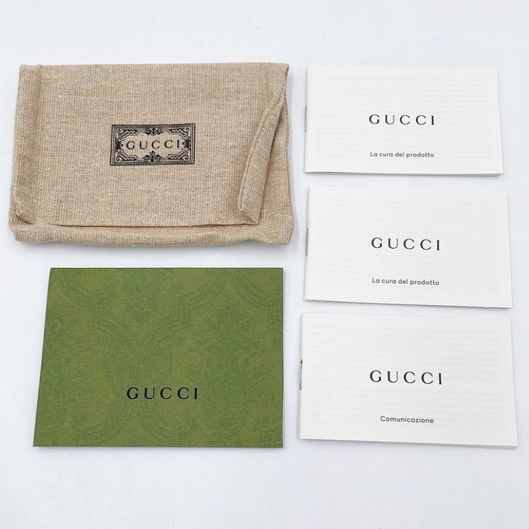 GUCCI グッチ キーケース GGスプリーム 456118 ベージュ ブラウン ブラック系 PVC×レザー ユニセックス 6連 ゴールド金具 超美品